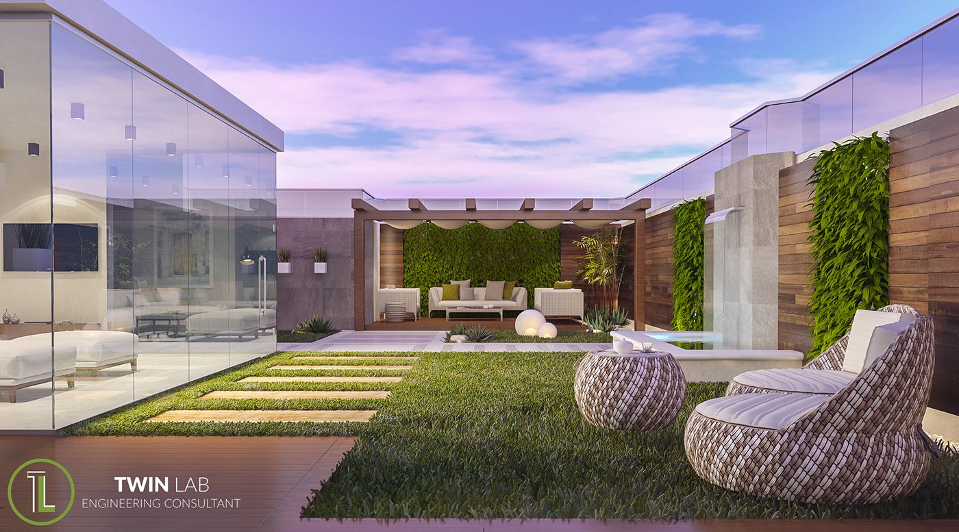 طراحی دکوراسیون بام سبز02
